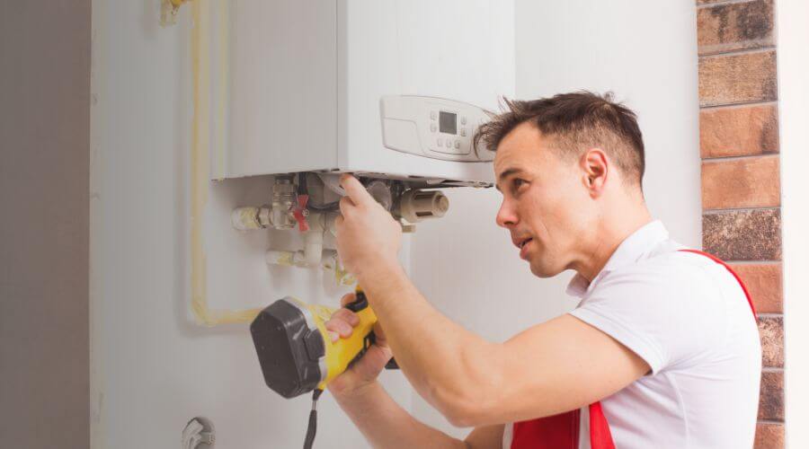 Local tankless water heater installation in Covington, OK